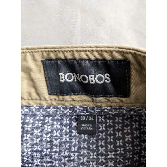 Bonobos Pants Khaki Chino Straight Leg 100% Cotton Slim Mens Size 29X32 - Picture 7 of 13